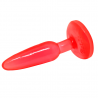 PLUG ANAL TACTO SUAVE ROJO 14.2