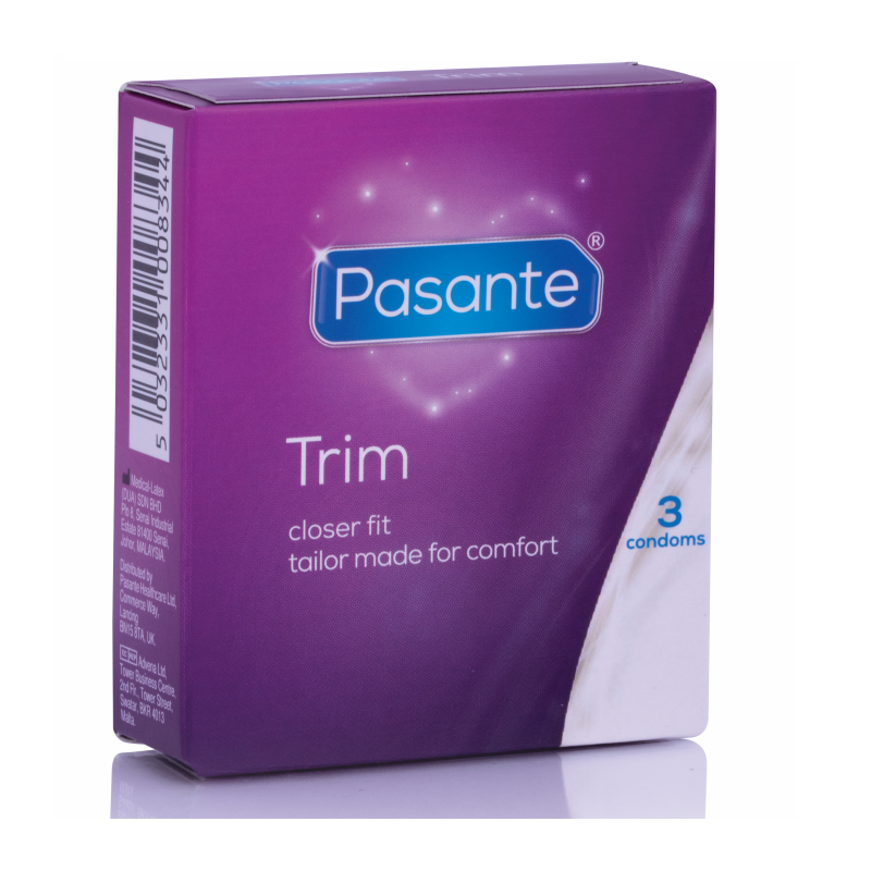 PASANTE PRESERVATIVOS TRIM MÁS DELGADO  3 UNIDADES