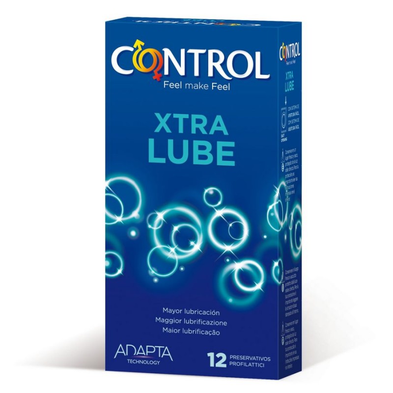 CONTROL EXTRA LUBE PRESERVATIVOS 12 UNIDADES