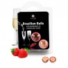 SECRETPLAY SET 2 BRAZILIAN BALLS FRESAS CON CAVA