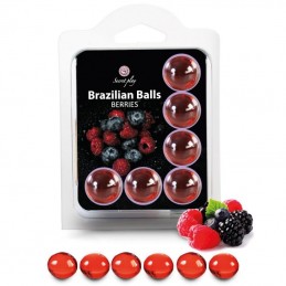 SECRETPLAY SET 6 BRAZILIANS BALLS MENTA