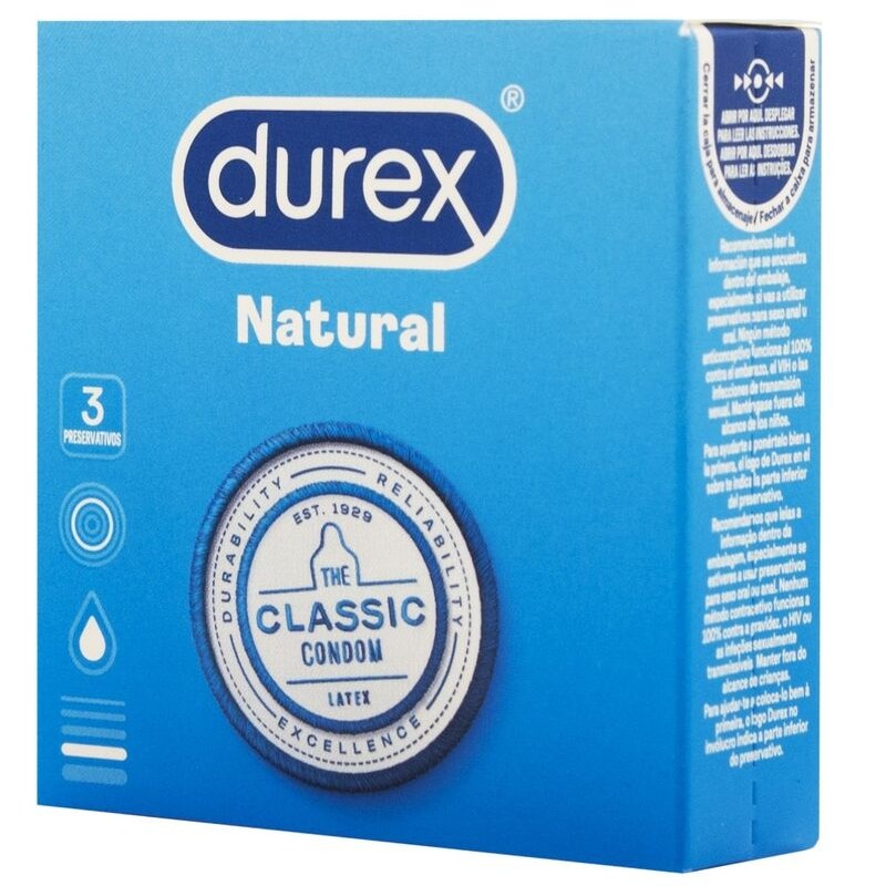 DUREX - NATURAL CLASSIC 3 UNIDADES