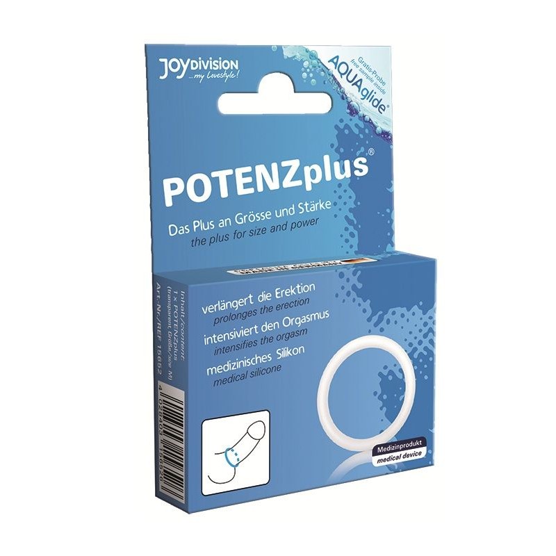 POTENZ PLUS ANILLO PARA PENE BLANCO - S