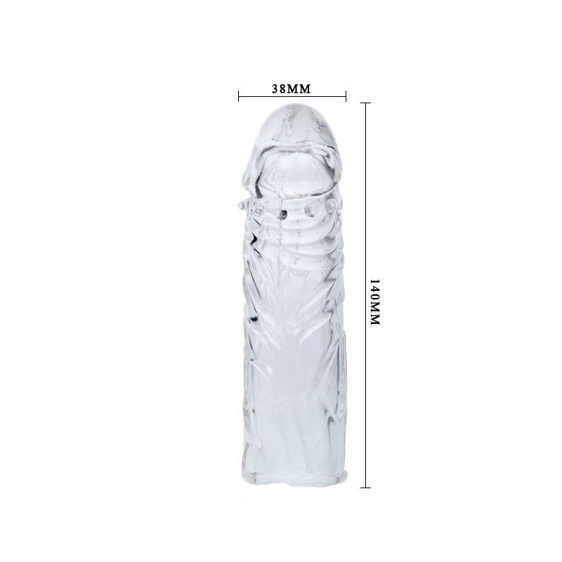 FUNDA LILA PARA EL PENE EN SILICONA ADAPTABLE 13CM