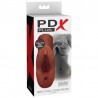 PDX PLUS+ PERFECT PUSSY DOUBLE STROKER MASTURBADOR VAGINA Y ANO MARRON