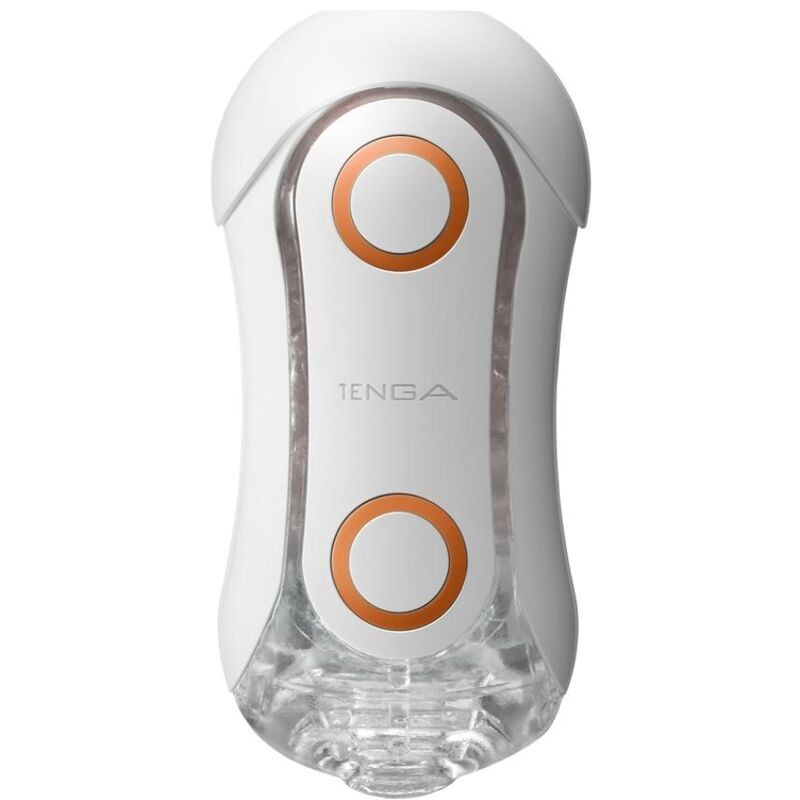 TENGA FLIP ORB STRONG MASTURBADOR CRASH BLANCO Y NARANJA