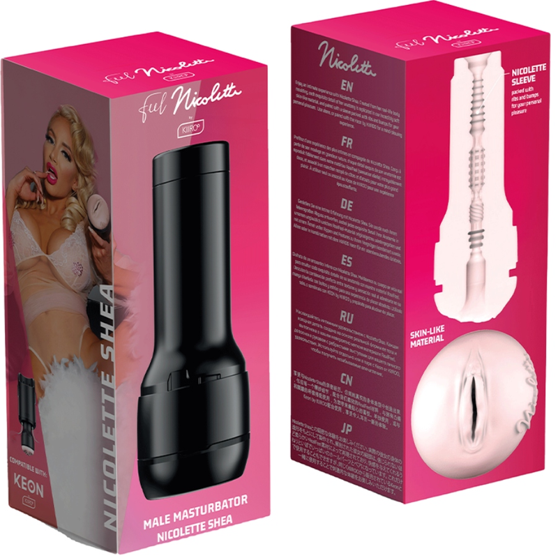 KIIROO KEON + FEEL NICOLETTE SHEA STROKER + LUBRICANTE AQUA QUALITY 50 ML