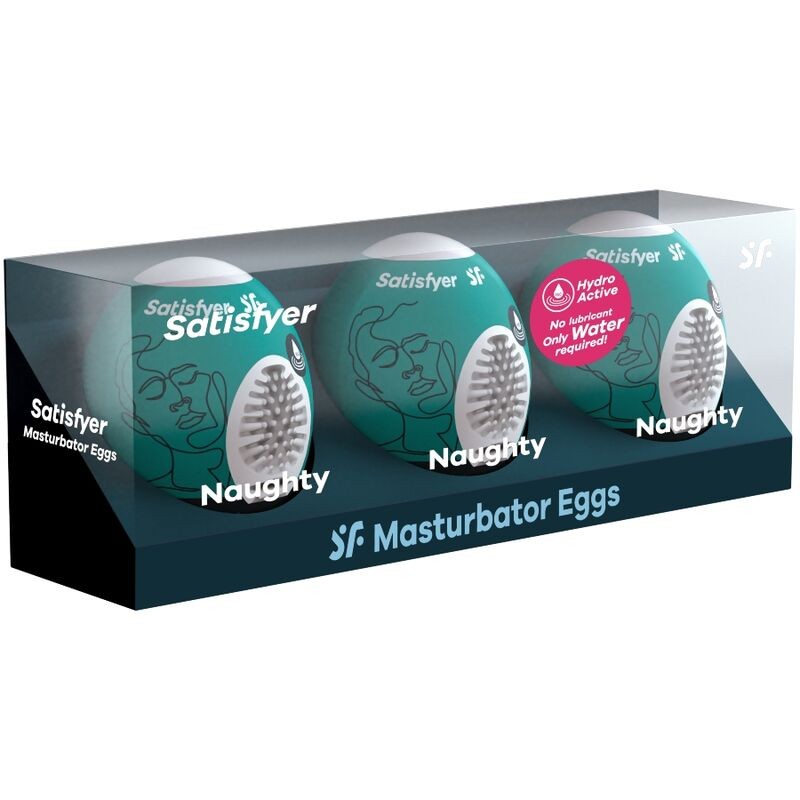 SATISFYER 3 HUEVOS MASTURBADORES - NAUGHTY