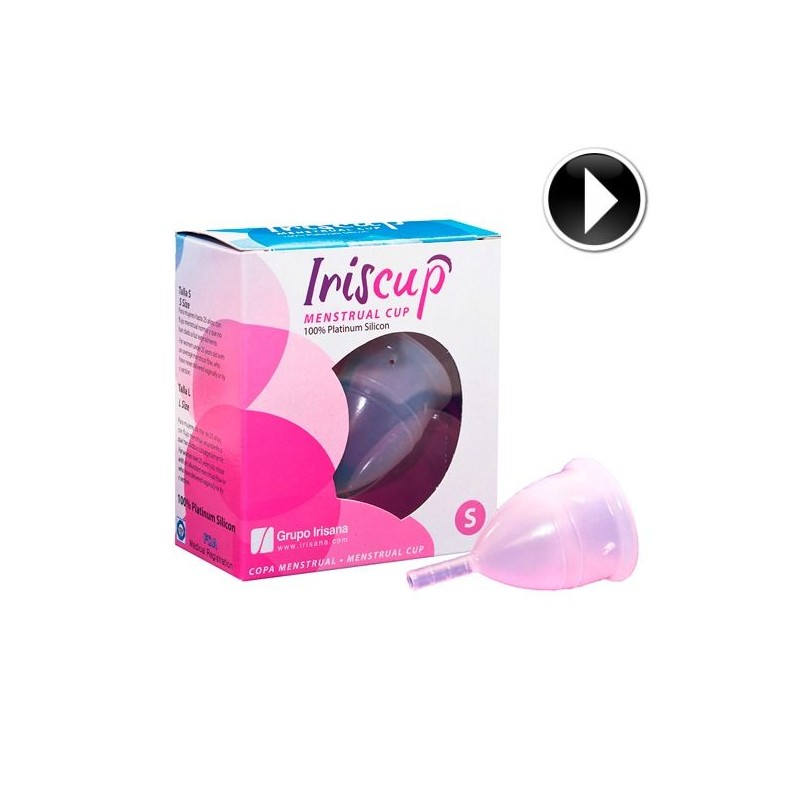 IRISCUP - COPA MESTRUAL ROSA PEQUEÑA + BOLSA ESTERILIZADORA GRATIS