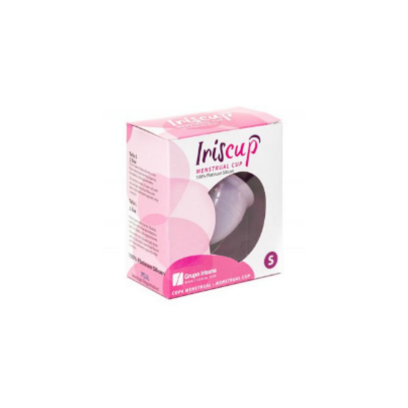 IRISCUP - COPA MESTRUAL ROSA PEQUEÑA + BOLSA ESTERILIZADORA GRATIS