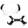 LEATHER BODY HARNESS MEN BLANCO