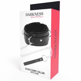 DARKNESS COLLAR BDSM CON CANDADO NEGRO