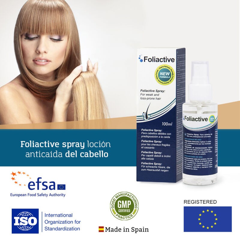 FOLIACTIVE SPRAY PARA EVITAR CAIDA CABELLO Y SU CRECIMIENTO