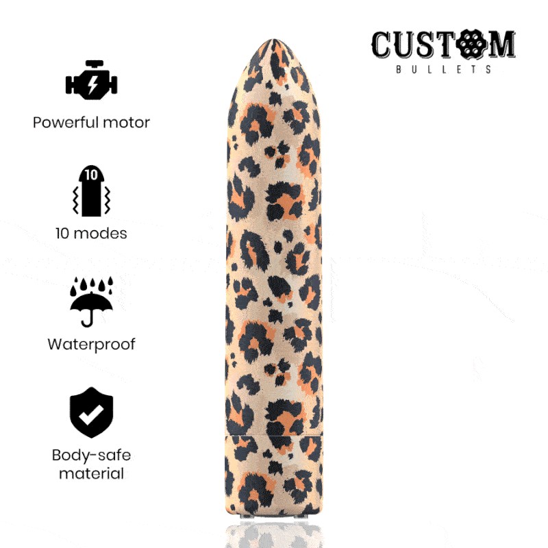 CUSTOM BULLETS BALA RECARGABLE LEOPARD 10 INTENSIDADES