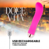 DOLCE VITA VIBRADOR RECARGABLE TWO ROSA 7 VELOCIDADES