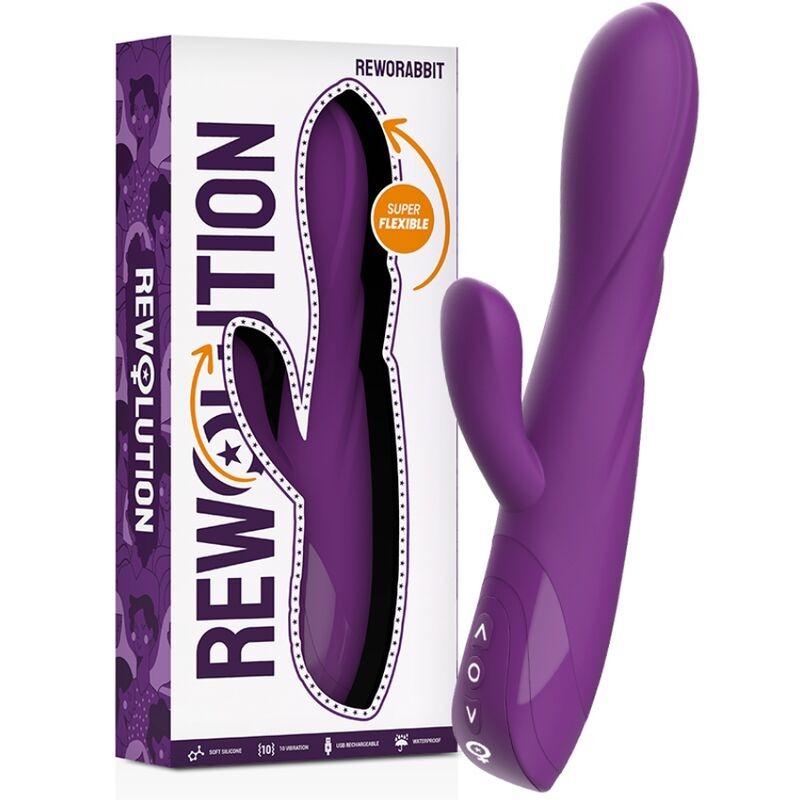 REWOLUTION REWORABBIT VIBRADOR FLEXIBLE CON RABBIT