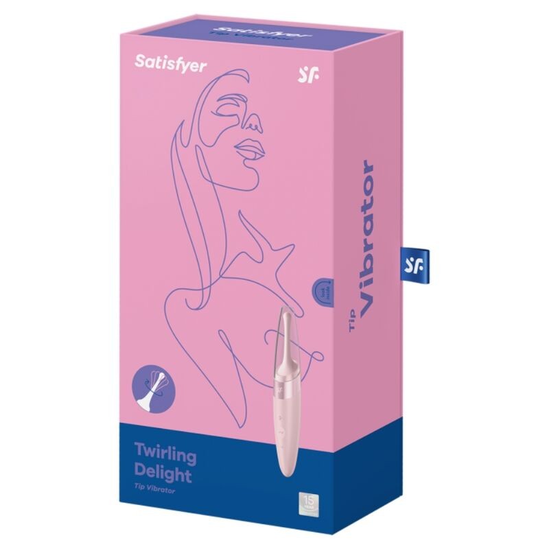 SATISFYER TWIRLING DELIGHT ESTIMULADOR CLITORIS ROSA