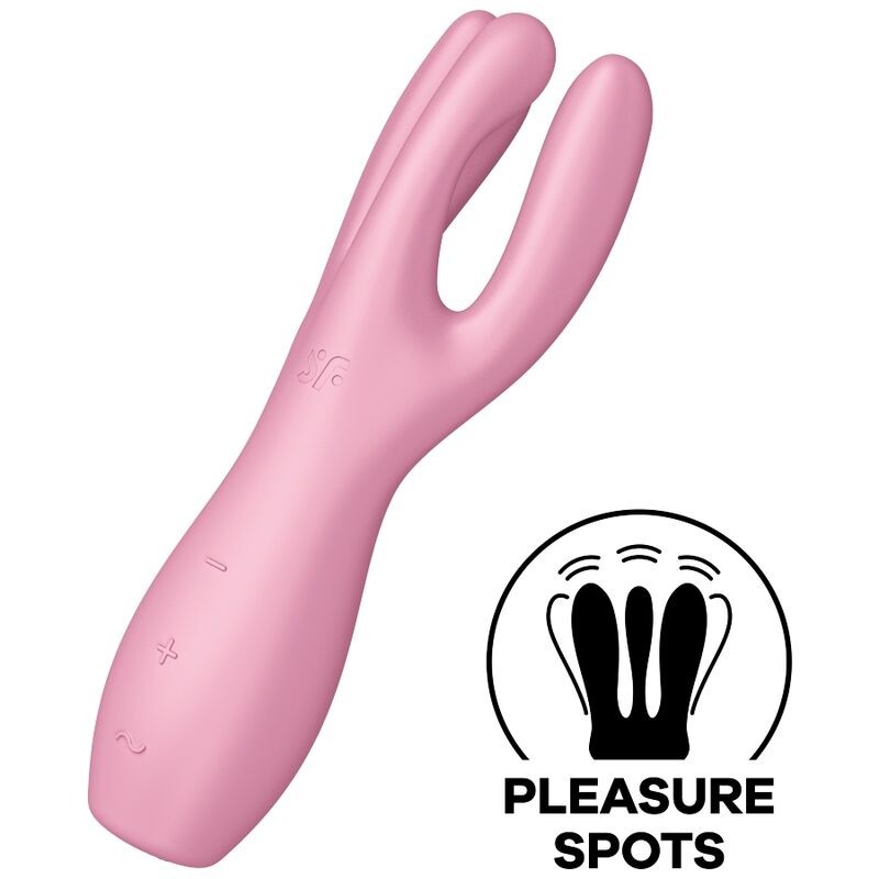 SATISFYER THREESOME 3 VIBRADOR - ROSA