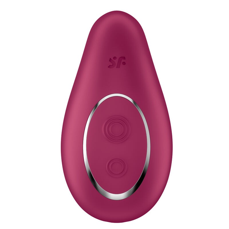 SATISFYER DIPPING DELIGHT VIBRADOR LAY-ON - ROJO