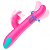 HAPPY LOKY PLUTO RABBIT VIBRATOR & ROTATOR COMPATIBLE CON WATCHME WIRELESS TECHNOLOGY