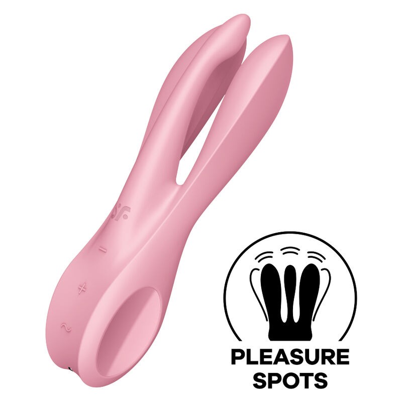 SATISFYER THREESOME 1 VIBRADOR - ROSA