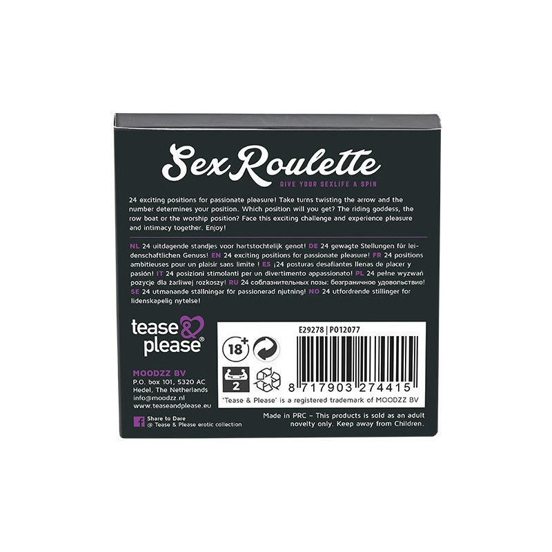 SEX ROULETTE KAMASUTRA (NL-DE-EN-FR-ES-IT-PL-RU-SE-NO)