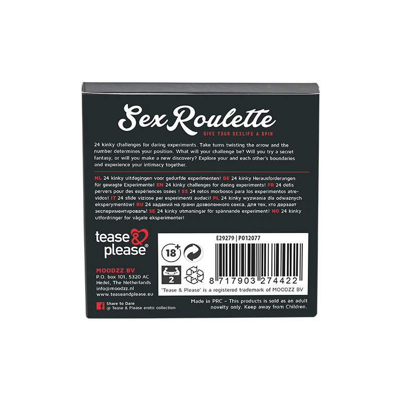 SEX ROULETTE KINKY (NL-DE-EN-FR-ES-IT-PL-RU-SE-NO)