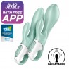 SATISFYER G-SPOT FLEX 4+ MULTI VIBRADOR APP - AZUL