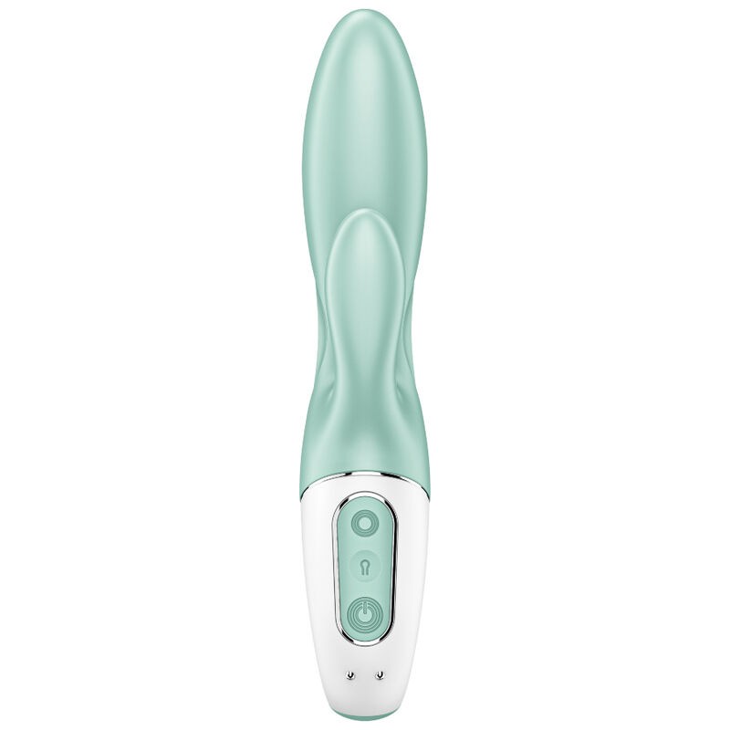 SATISFYER AIR PUMP BUNNY 5+ VIBRADOR RABBIT INFLABLE APP - VERDE