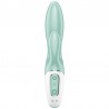 SATISFYER AIR PUMP BUNNY 5+ VIBRADOR RABBIT INFLABLE APP - VERDE