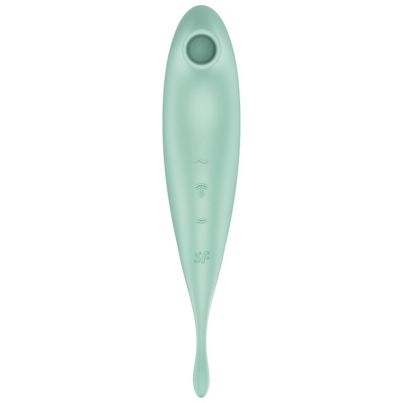 SATISFYER TWIRLING PRO+ ESTIMULADOR Y VIBRADOR - VERDE