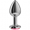 SECRETPLAY PLUG ANAL ALUMINIO  TRANSPARENTE 8CM