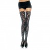 LEG AVENUE MEDIAS BLANCAS LYCRA CON SILICONA ANTIDESLIZANTE