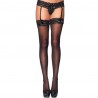 LEG AVENUE - LIGAS DOBLES ELASTICAS CON CORAZON TALLA UNICA