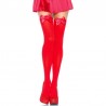 LEG AVENUE MEDIAS CON COSTURA Y ENCAJE TALLA GRANDE ROJO 1101Q