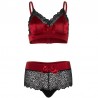 LEG AVENUE SET DOS PIEZAS ROJO Y NEGRO S/M