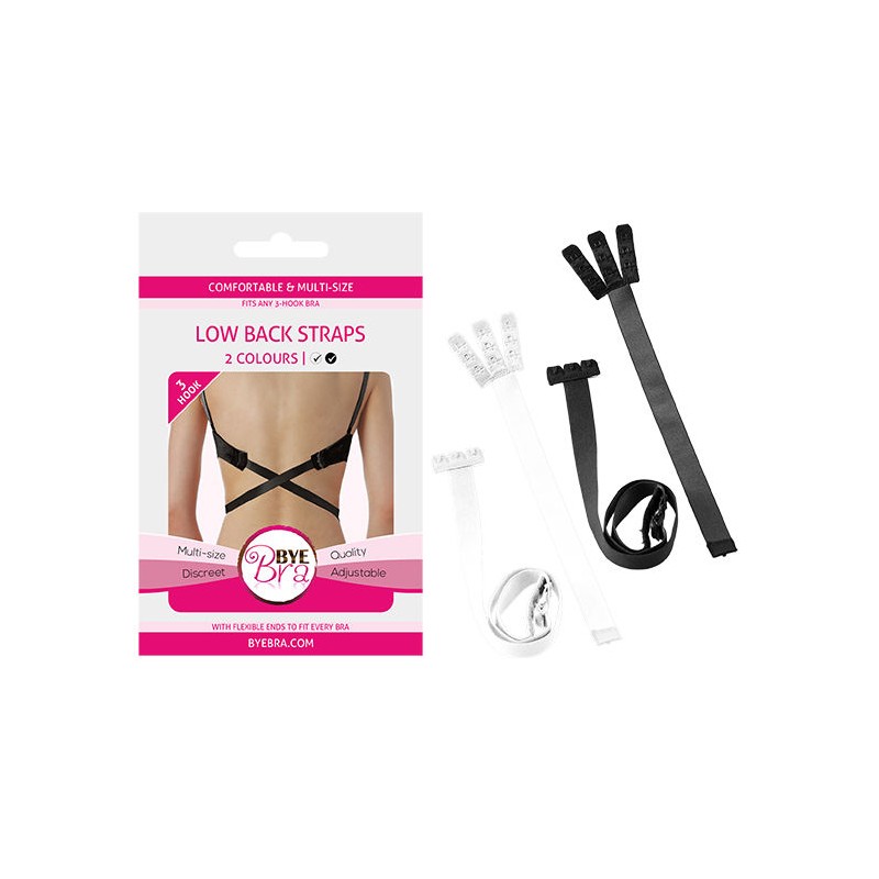 BYEBRA ADAPTADOR SUJETADOR ESPALDA ABIERTA NEGRO Y BLANCO 3UD