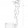 PASSION WOMAN BS013 BODYSTOCKING NEGRO TALLA UNICA