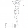 PASSION WOMAN BS016 BODYSTOCKING NEGRO TALLA UNICA