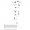 PASSION WOMAN BS017 BODYSTOCKING NEGRO TALLA UNICA