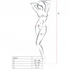 PASSION WOMAN BS024 BODYSTOCKING NEGRO TALLA UNICA