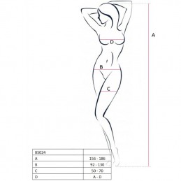 PASSION WOMAN BS020 BODYSTOCKING NEGRO TALLA UNICA