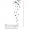 PASSION WOMAN BS036 BODYSTOCKING NEGRO TALLA UNICA