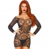 LEG AVENUE VESTIDO CONVERTIBLE DE TUBO NEGRO T.U.