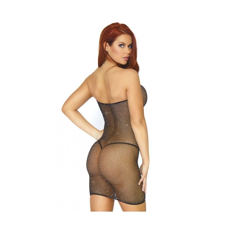 LEG AVENUE VESTIDO CONVERTIBLE DE TUBO NEGRO T.U.