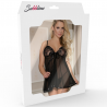 SUBBLIME BABYDOLL CON BORDADOS FLORALES EN PECHOS L/XL