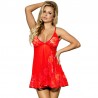 SUBBLIME BABYDOLL ROJO MOTIVOS FLORALES L/XL