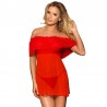 SUBBLIME  BABYDOLL CORTO + TANGA ROJO S/M