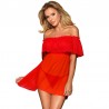 SUBBLIME  BABYDOLL CORTO + TANGA ROJO S/M