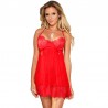 SUBBLIME BABYDOLL CON LACITOS ROJO S/M